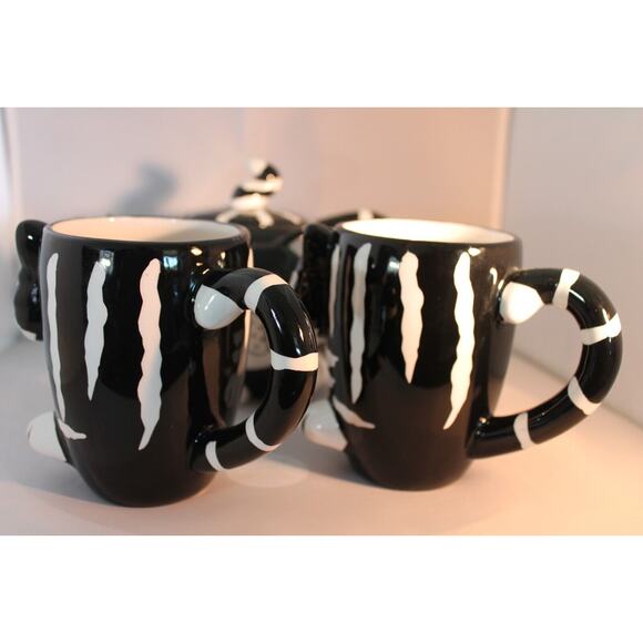 Burton & Burton Chester The Cat Ceramic Teapot & 2 Cat Mugs CLEAN - Picture 5 of 10